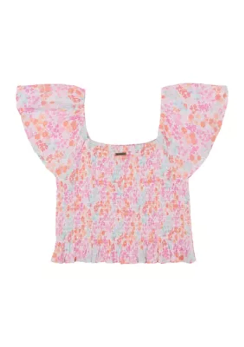 Girls 7-16 Paradise Cove Printed Top