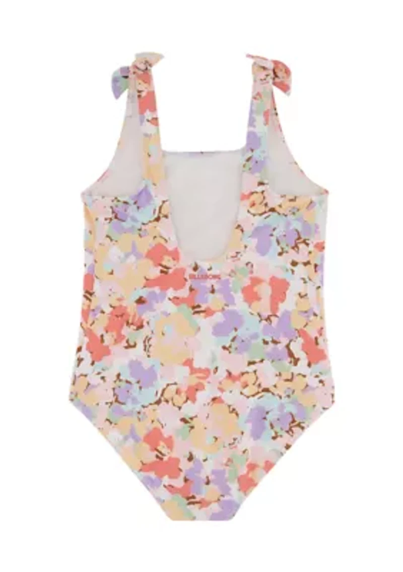Girls 7-16 Printed One-Piece Swimsuit