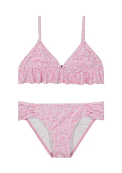 Girls 7-16 2-Piece Printed Bikini Swim Set