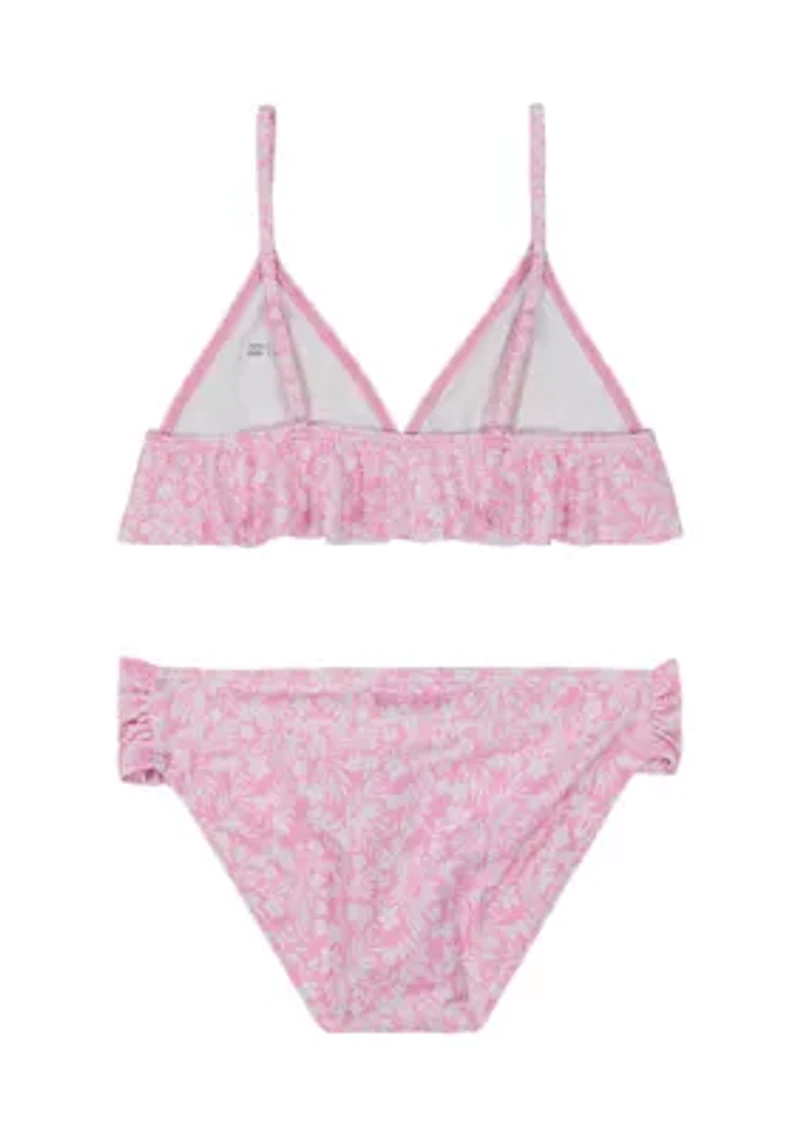 Girls 7-16 2-Piece Printed Bikini Swim Set