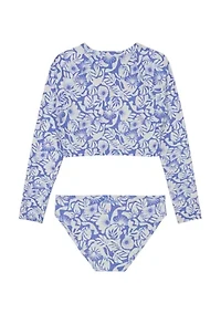 Girls 7-16 2-Piece Printed Bikini Swim Set