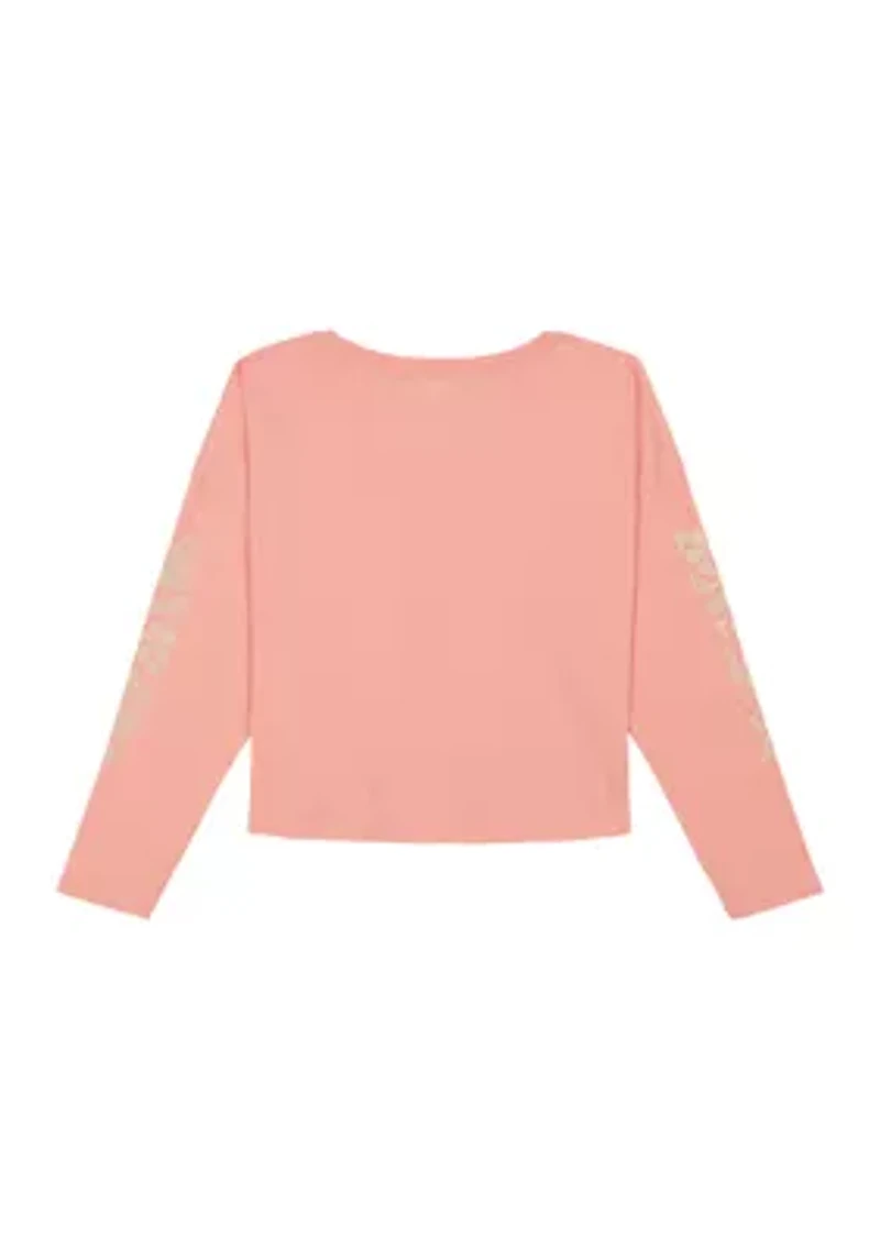 Girls 7-16 Floral Block Graphic T-Shirt