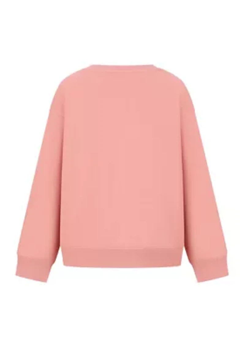 Girls 7-16 Hibiscus Graphic Sweatshirt