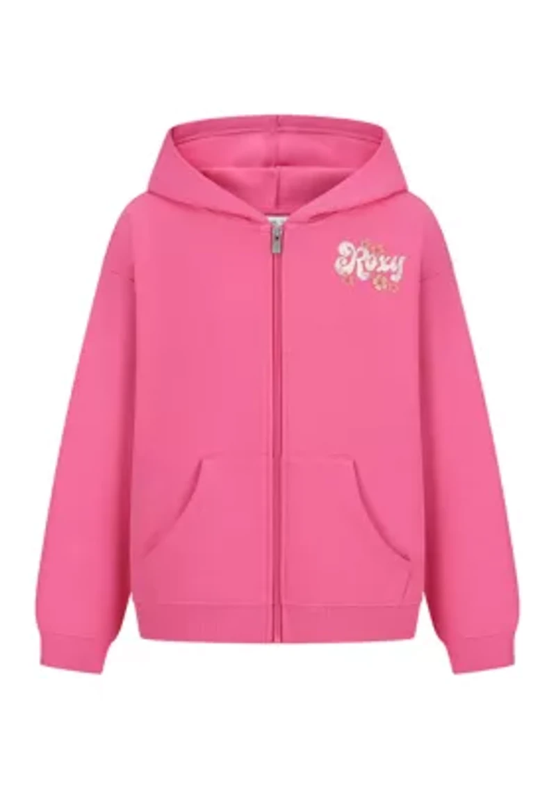 Girls 7-16 Palm Graphic Fleece Hoodie