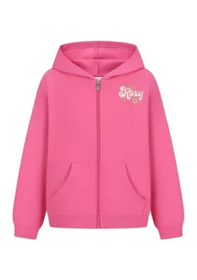 Girls 7-16 Palm Graphic Fleece Hoodie