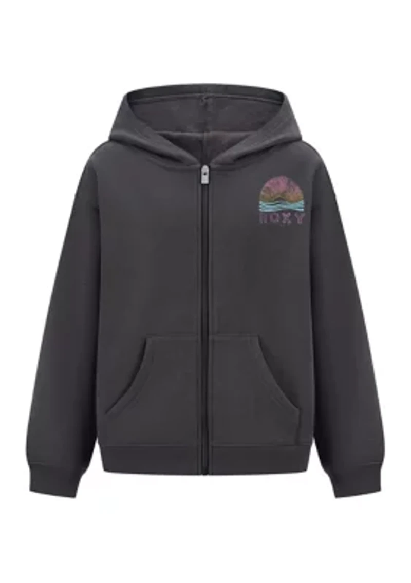 Girls 7-16 Sunset Fleece Full Zip Hoodie