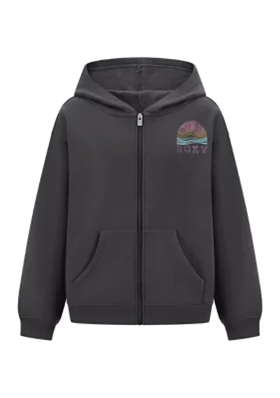 Girls 7-16 Sunset Fleece Full Zip Hoodie