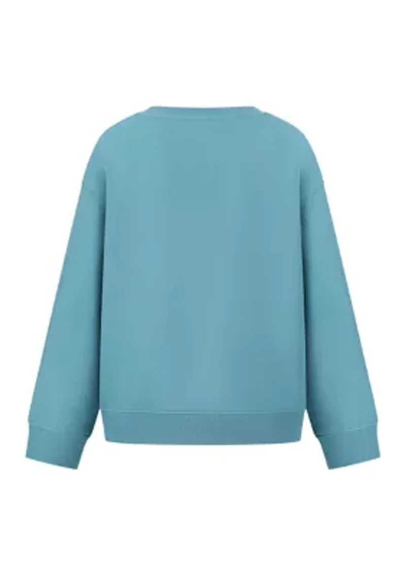 Girls 7-16 Sunshine Fleece Crew Neck Pullover