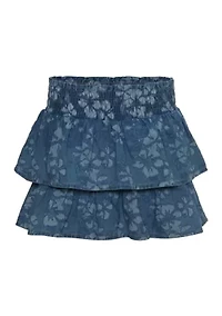 Girls 7-16 Summer Breeze Denim Skort