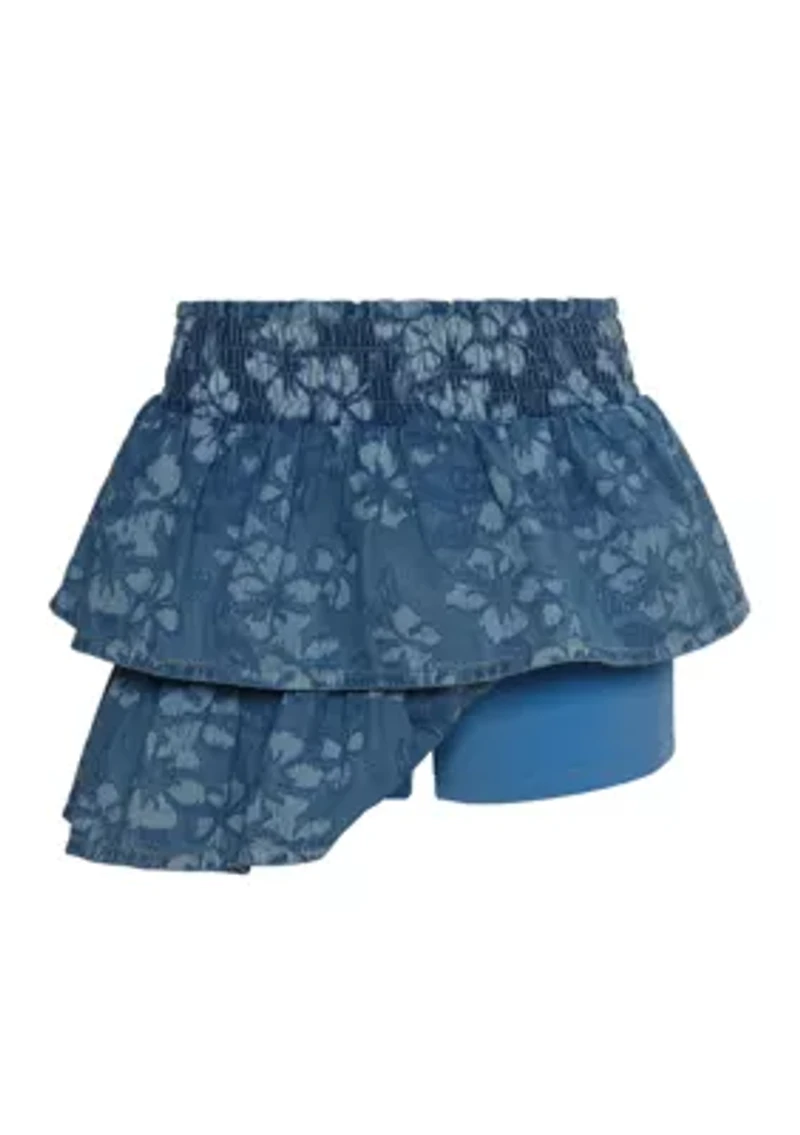 Girls 7-16 Summer Breeze Denim Skort