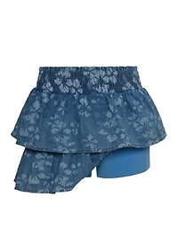 Girls 7-16 Summer Breeze Denim Skort