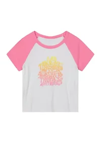Girls 7-16 Graphic Raglan T-Shirt