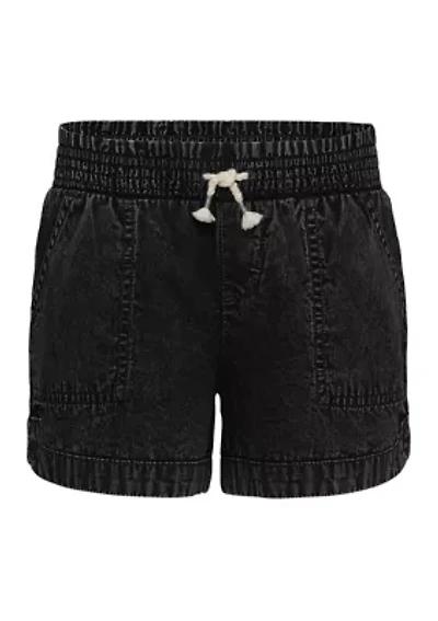 Girls 7-16 Black Wash Soleil Shorts