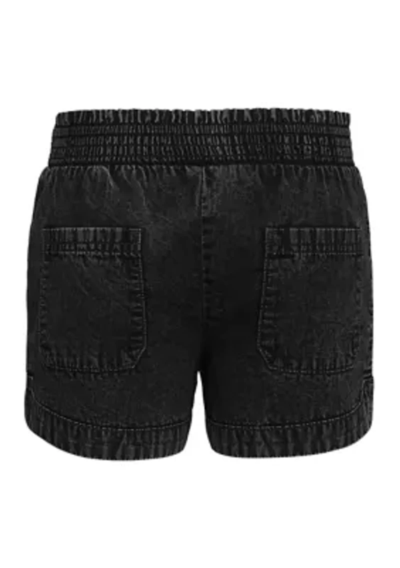 Girls 7-16 Black Wash Soleil Shorts
