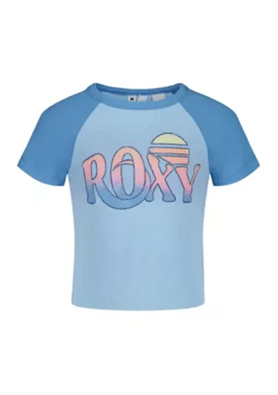 Girls 7-16 Sunset Graphic Baby T-Shirt