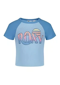 Girls 7-16 Sunset Graphic Baby T-Shirt