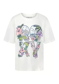Girls 7-16 SP27 Paradise Oversized Graphic T-Shirt
