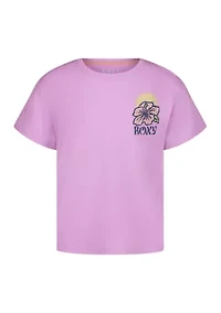 Girls 7-16 Surfboard Hibiscus Graphic T-Shirt