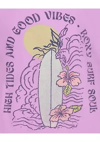 Girls 7-16 Surfboard Hibiscus Graphic T-Shirt