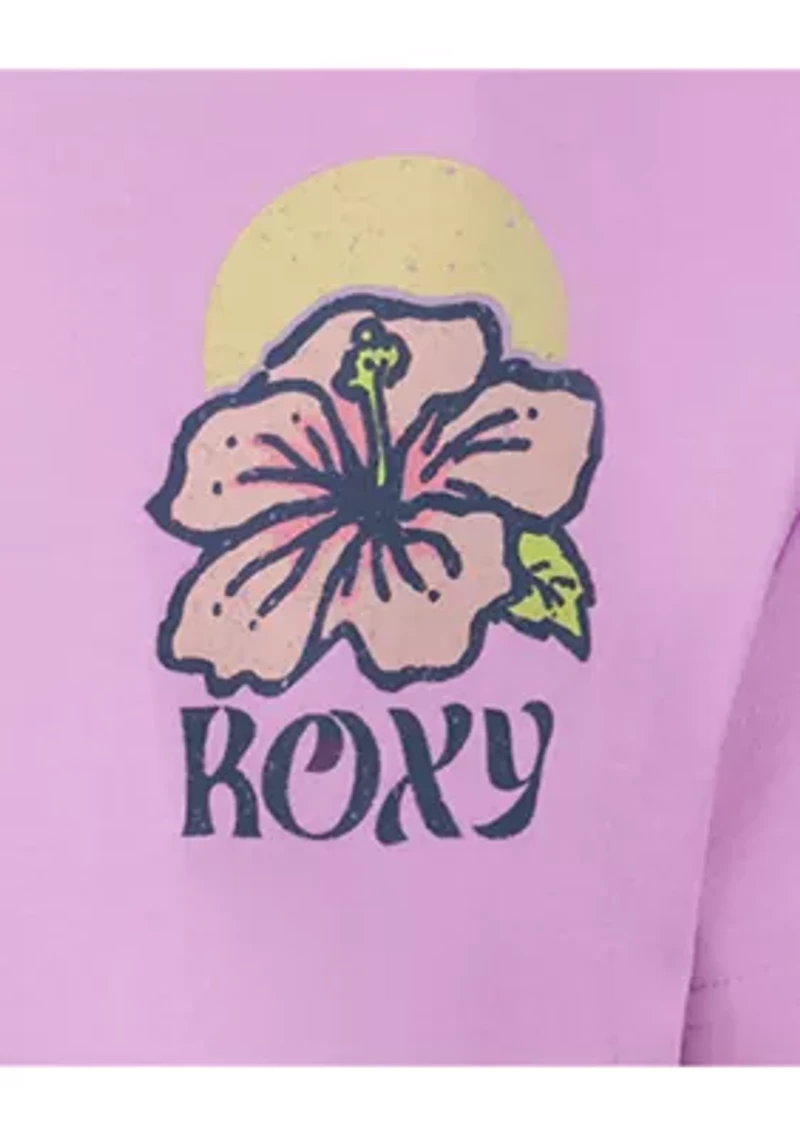 Girls 7-16 Surfboard Hibiscus Graphic T-Shirt