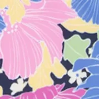 Girls 7-16 Floral Printed Rashguard Set