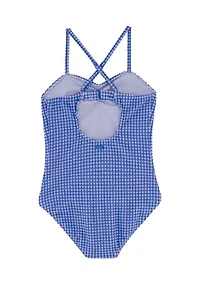 Girls 7-16 Check Me Out One Piece Swimsuit