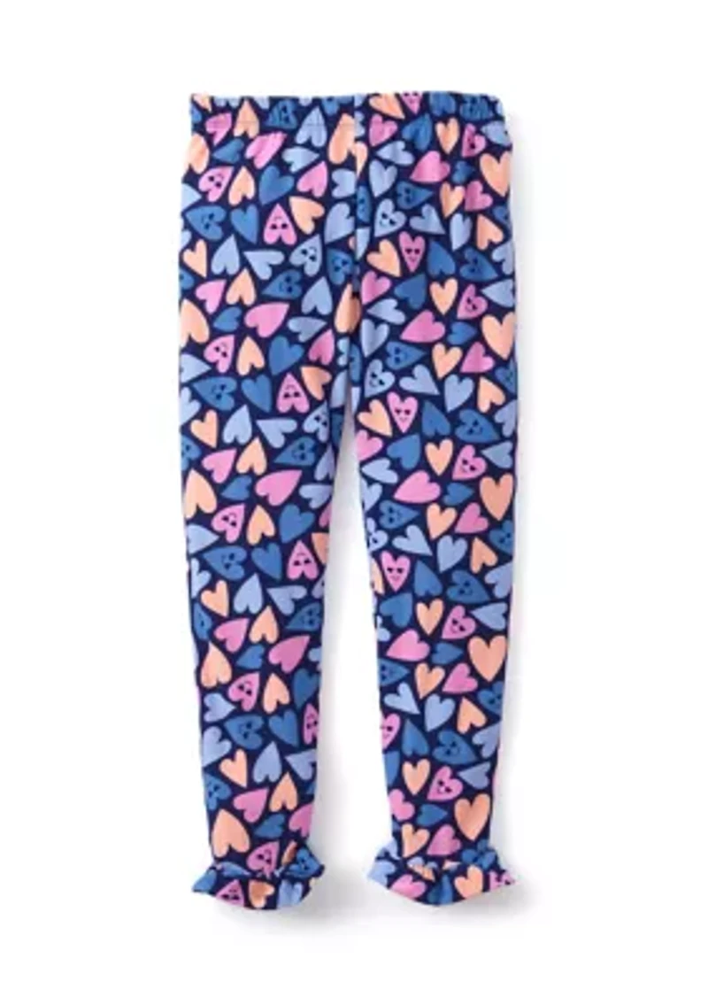 Girls 4-6x Smile Graphic Sweatshirt and Leggings Set