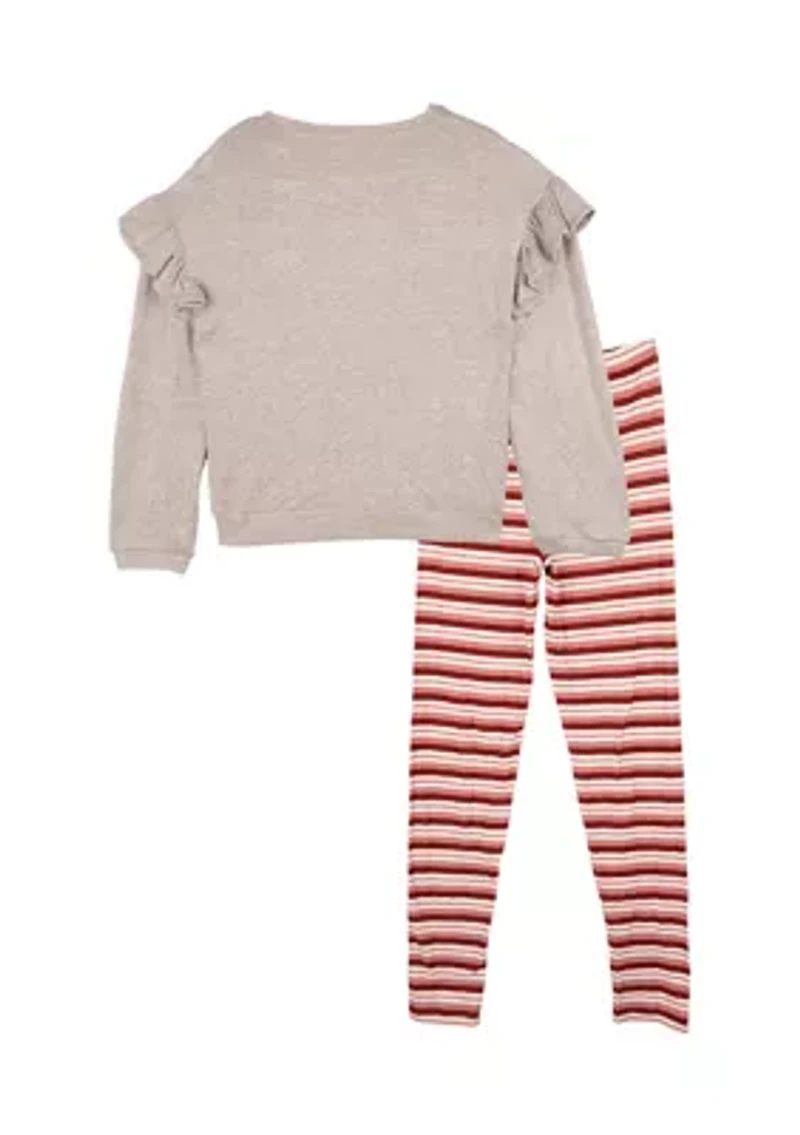 Girls 7-16 Long Sleeve Butterfly Set