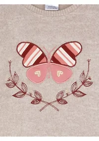 Girls 7-16 Long Sleeve Butterfly Set