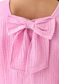 Girls 7-16 Pink Ruffle Top