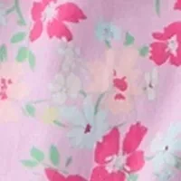 Girls 7-16 Puff Sleeve Printed Top