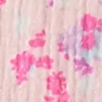 Girls 7-16 Prink Printed Collared Top