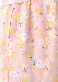 Girls 7-16 Coral Printed Pants