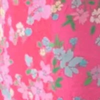 Girls 7-16 Pink V-Neck Printed Dress