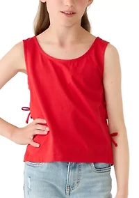 Girls 7-16 Tie Side Tank