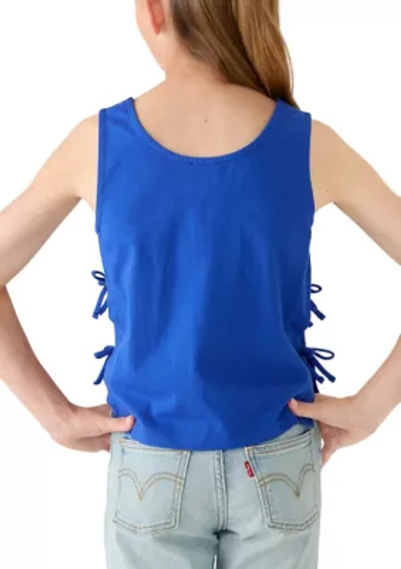 Girls 7-16 Tie Side Tank