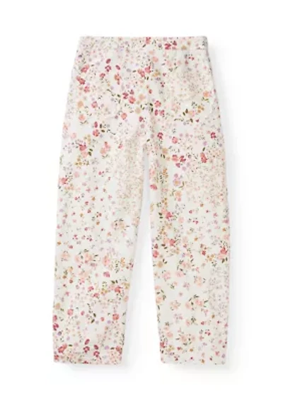 Girls 7-16 Floral Wide Leg Pants