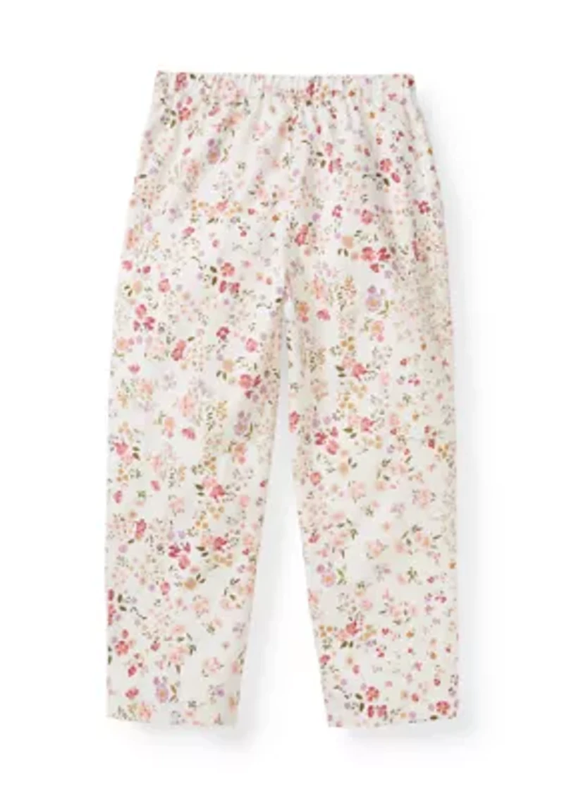 Girls 7-16 Floral Wide Leg Pants