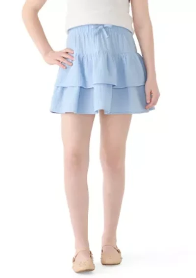 Girls 7-16 Ruffle Short Skirt