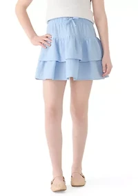 Girls 7-16 Ruffle Short Skirt