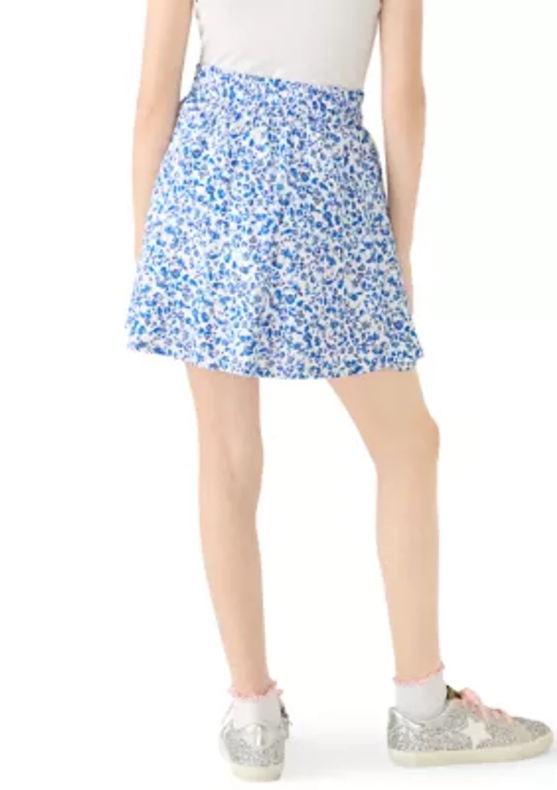 Girls 7-16 Floral Skort