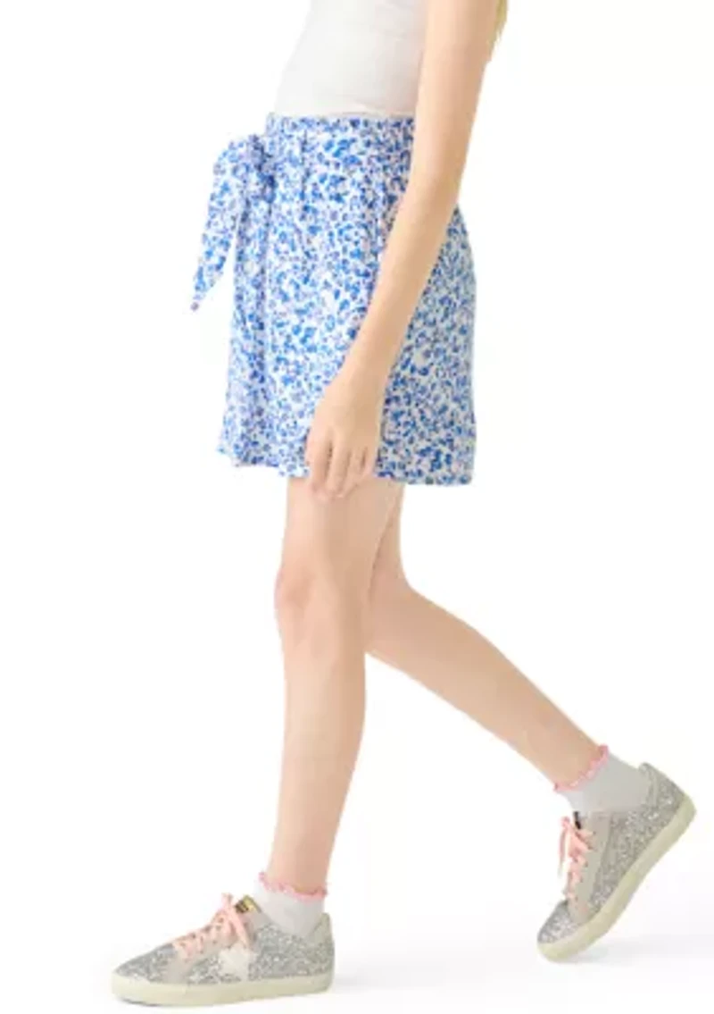 Girls 7-16 Floral Skort