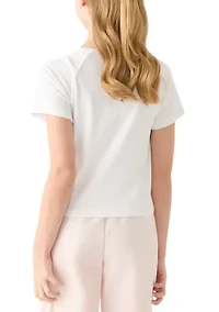 Girls 7-16 Bow Shoulder Top