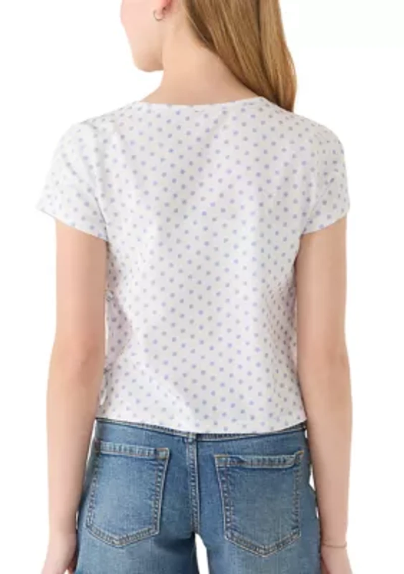 Girls 7-16 Side Bow Top