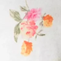 Girls 7-16 Floral Side Tie Top