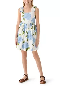 Girls 7-16 Hydrangea Print Dress