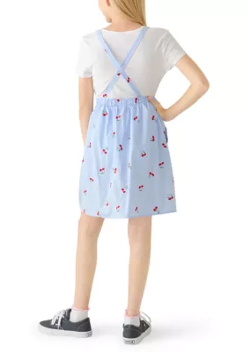Girls 7-16 Cherry 2 Piece Jumper