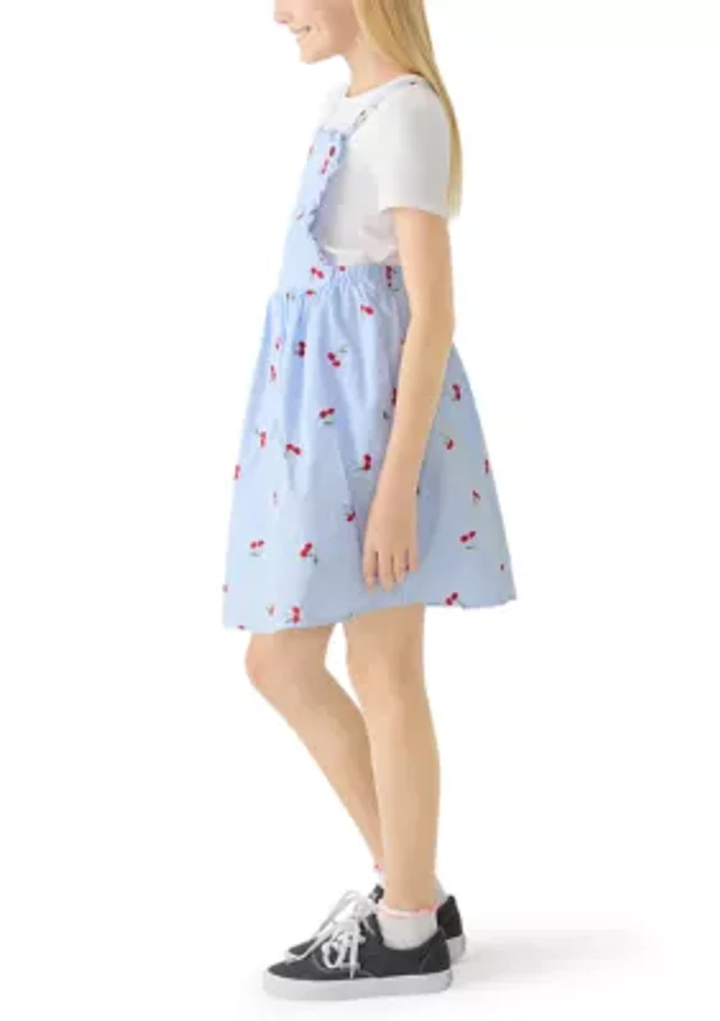 Girls 7-16 Cherry 2 Piece Jumper