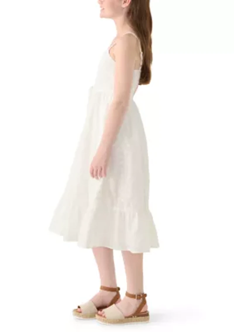 Girls 7-16 Eyelet Maxi Dress