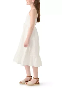 Girls 7-16 Eyelet Maxi Dress